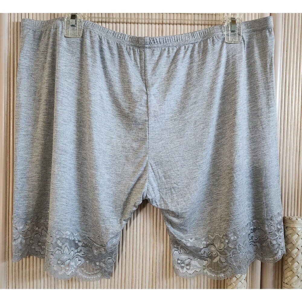 Mancyfit Women's Slip Shorts Size XXL Gray Mid-Thigh Legging Undershorts - Picture 2 of 5